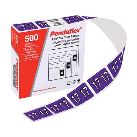 Image End Tab Year Filing Labels