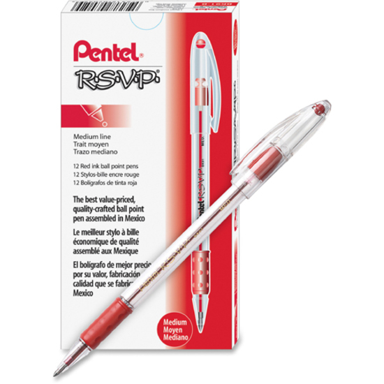 Image Pentel R.S.V.P. Ballpoint Stick Pens 1mm