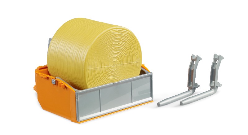 BRUDER Accessoires : coffre de chargement pour tracteur et fourches