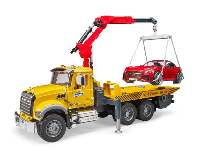 BRUDER Dépanneuse MACK Granite avec roadster BRUDER