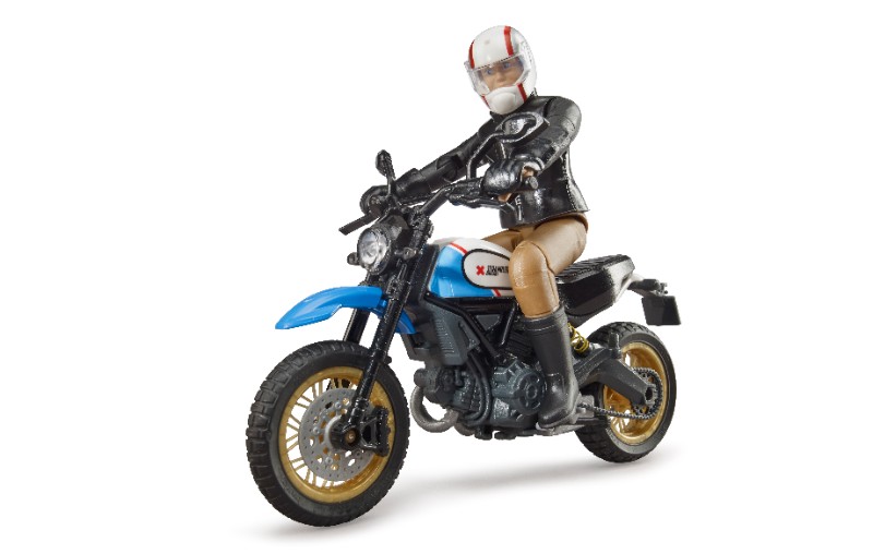 BRUDER Scrambler Ducati Desert Sled avec conducteur