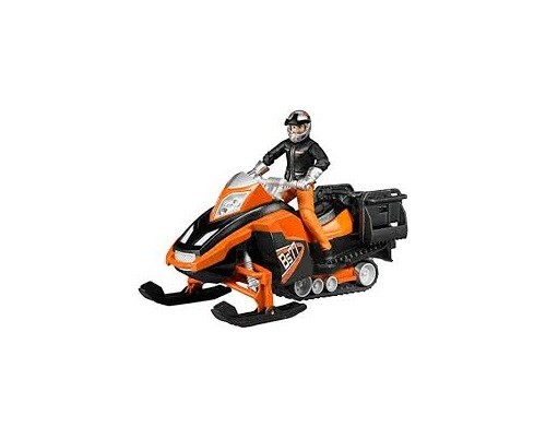 BRUDER Motoneige avec conducteur et accessoires bworld