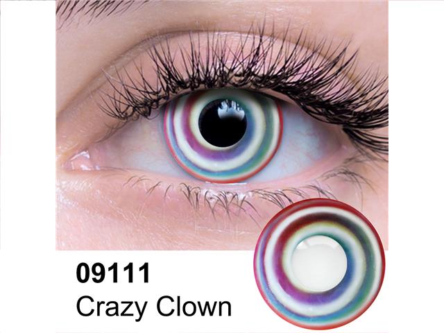 Lentilles cornéennes Clown fou