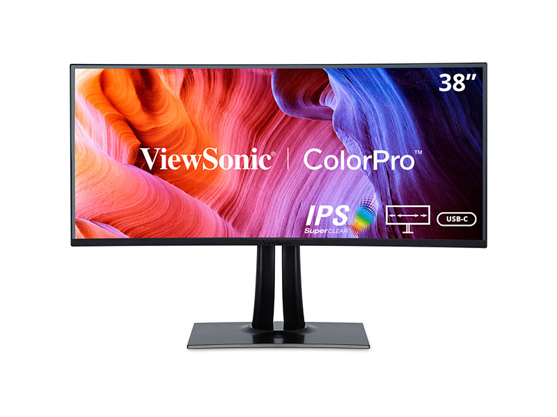 VIEWSONIC 38 PO CURVED ULTRA-WIDE WQHD+ COLORPRO IPS MONITOR AVEC USB TYPE C,3840X1600 RESOLUTION.