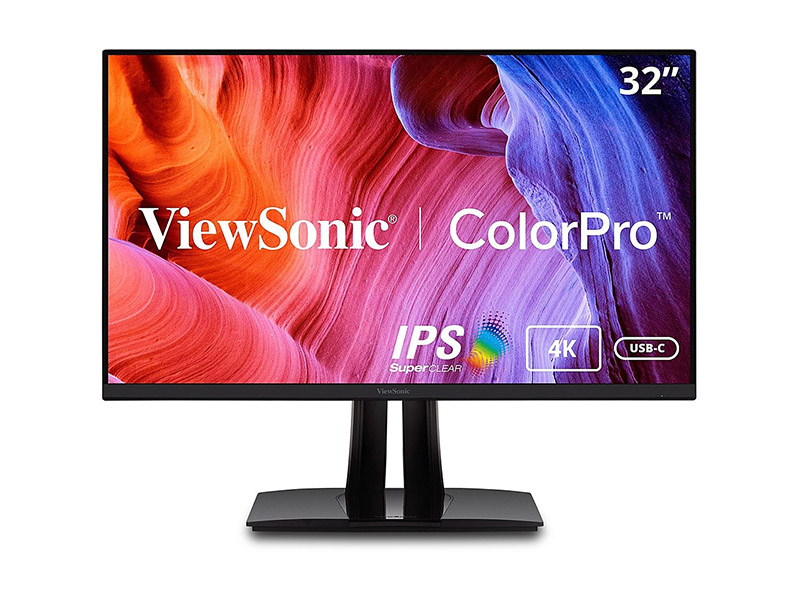 VIEWSONIC 32 PO 4K UHD PROFESSIONAL GRAPHIC DESIGN MONITOR AVEC USB-C (60W), 3840 X 2160 RESOLUTION, PANTONE VALIDATED.