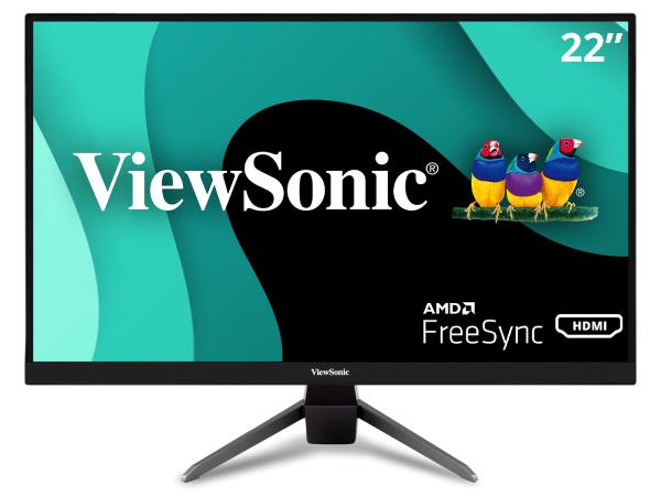 VIEWSONIC 22 PO 1080P 75HZ 1MS FREESYNC MONITOR AVEC HDMI, DP, VGA.