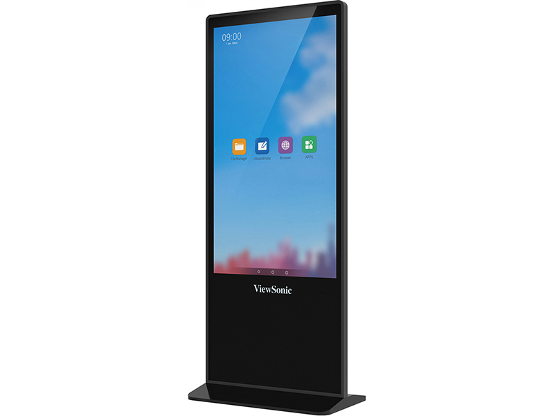 VIEWSONIC 55 PO FREE-STANDING INTERACTIVE DIGITAL EPOSTER, 3840X2160 RESOLUTION, 450 CD/M2 LUMINOSITÉ, 16/7 OPERATION RATING, USB MEDIA PLAYBACK,