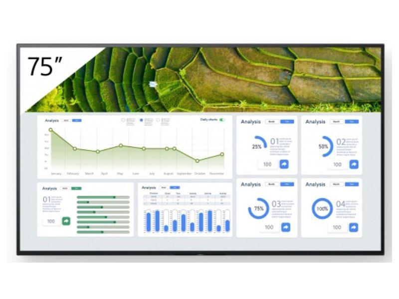 Sony Bravia Professional Displays FW-75BZ30L BZ30L Series - 75 LED-rétroéclairé LCD écran - 4K - for digital signage