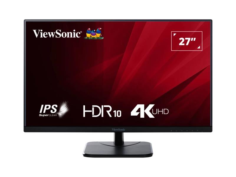 VIEWSONIC 27 PO 4K IPS MONITOR AVEC HDMI, DISPLAYPORT, 3840 X 2160 RESOLUTION.