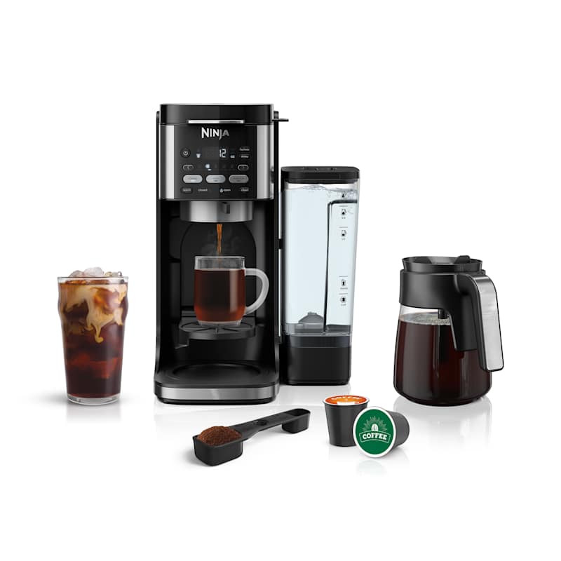 Ninja CFP101C DualBrew Hot & Iced 12-Cup Coffee Maker, Single-Serve or Carafe