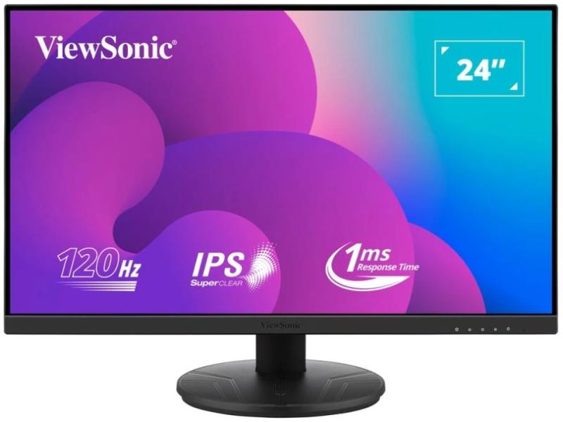 VIEWSONIC 24 PO 1080P 1MS 120HZ (OC) IPS GAMING MONITOR AVEC USB-C, 1920X1080 RESOLUTION.