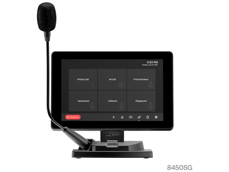 ALGO SIP IP ÉCRAN CONSOLE, INTUITIVE ÉCRAN TACTILE CONTROL FOR PAGING ET BROADCASTING