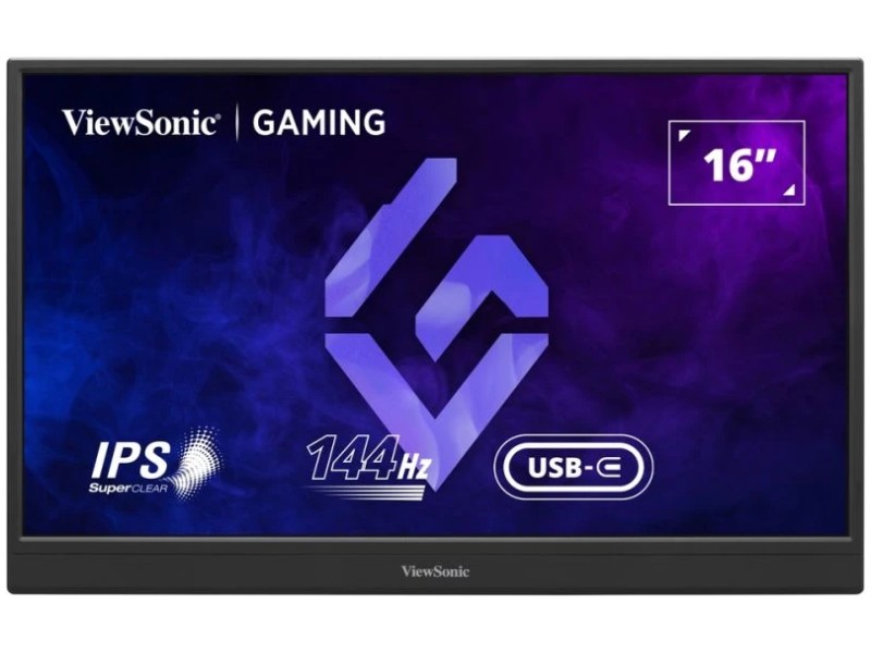VIEWSONIC 15.6 PO PORTABLE 1080P 144HZ IPS GAMING MONITOR AVEC FREESYNC ET 60W USB-C.