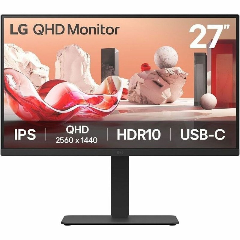 LG 27 PO 27BA75QB-B QHD IPS AFFAIRES MONITOR AVEC USB TYPE C, DAISY CHAIN, NOIR