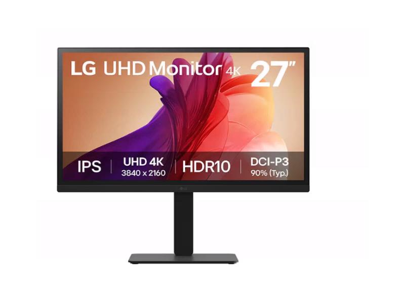 LG 27 PO 27BA45U-B UHD IPS COMPUTER MONITOR, NOIR
