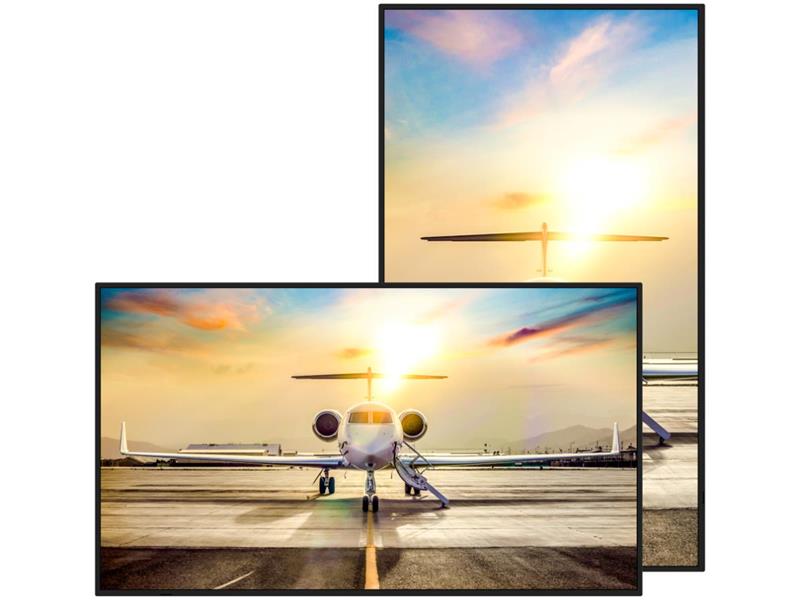 Sharp 55 PO 4K Professional Écran 700Nits 24/7 HighHaze Antireflet Portrait/Landscape SpectraView SDM Slot Metal Chassis Input Detect