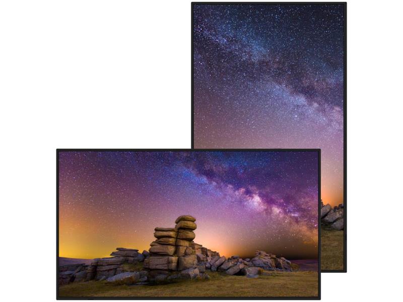 Sharp 65 PO 4K Professional Écran 700Nits 24/7 HighHaze Antireflet Portrait/Landscape SpectraView SDM Slot Metal Chassis Input Detect