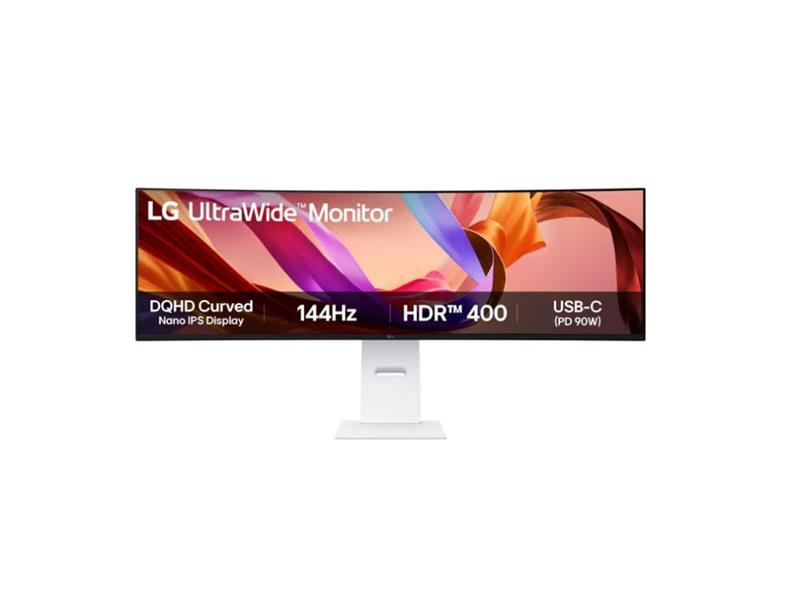 LG 49IN 49U950A-W IPS ULTRAWIDE DISPLAY WHITE, 144HZ REFRESH RATE (5120 X 1440)