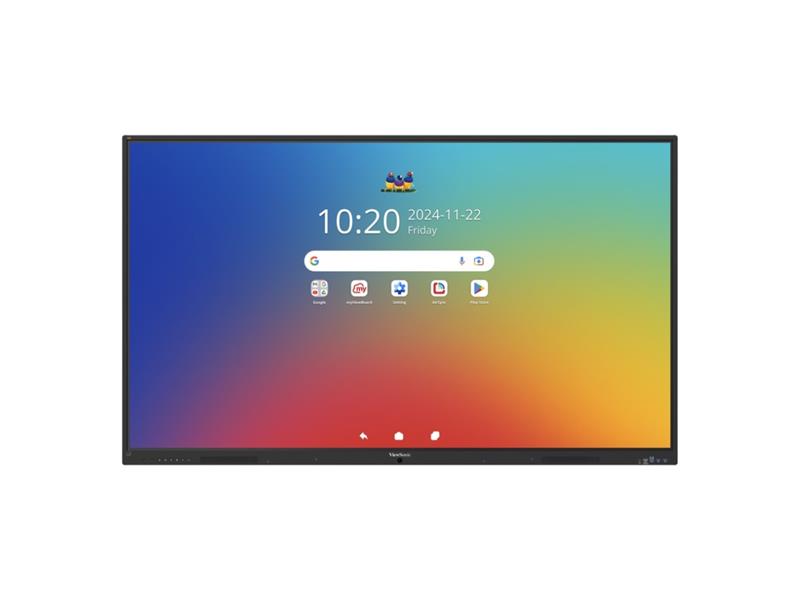 VIEWSONIC 75IN VIEWBOARD 4K INTERACTIVE FLAT PANEL, 3840 X 2160 RESOLUTION.