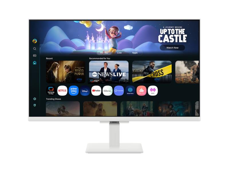 SAMSUNG 27IN FHD SMART MONITOR, WHITE