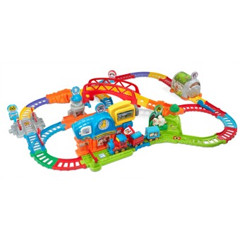 VTech Super circuit train éducatif + Adam train marchand