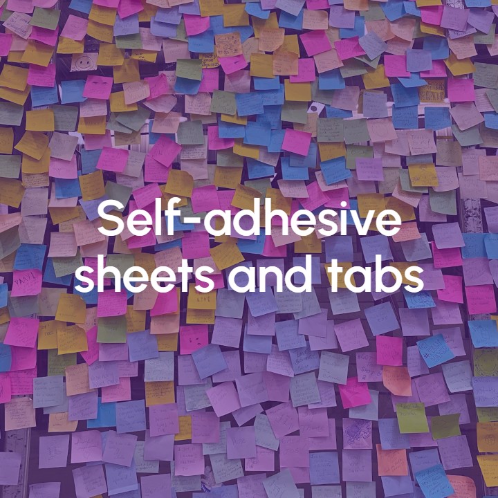 Image Self-adhesive sheets and tabs
