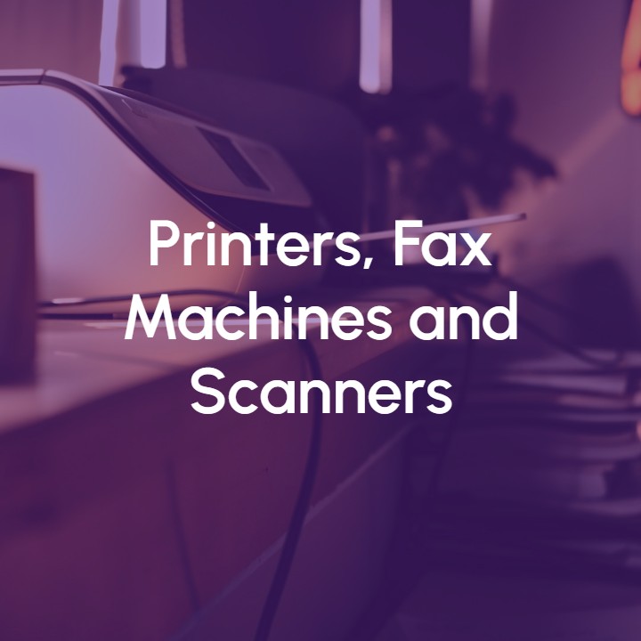 Image Printers, fax machines, and scanners