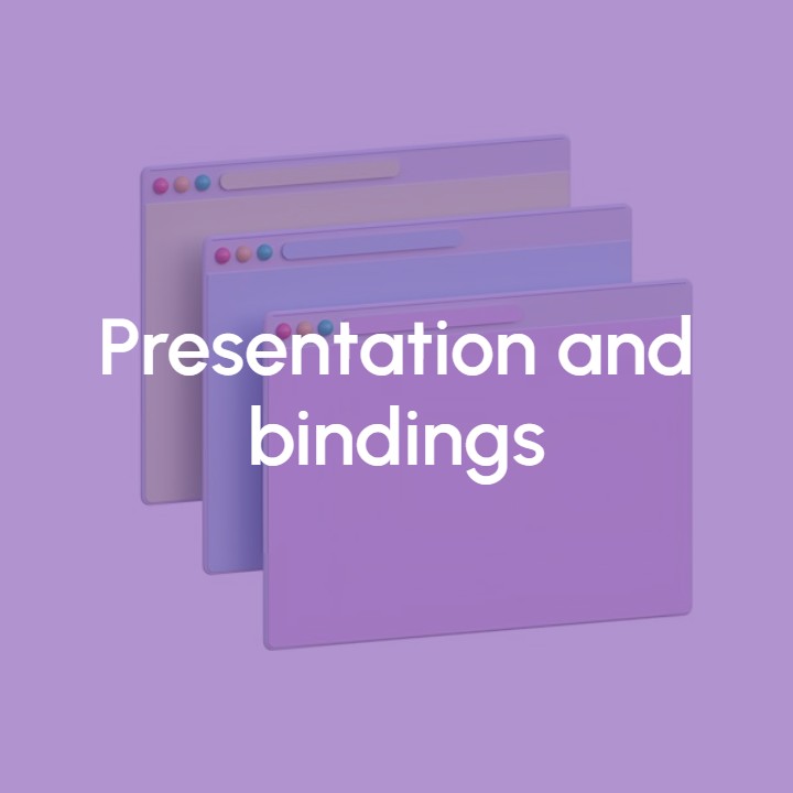 Image Presentation and bindings