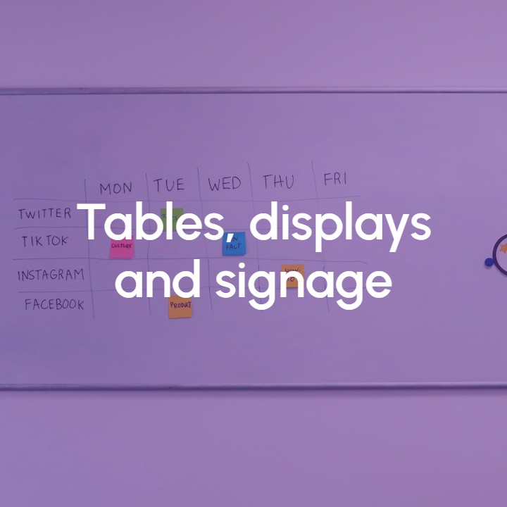 Image Boards, displays and signage