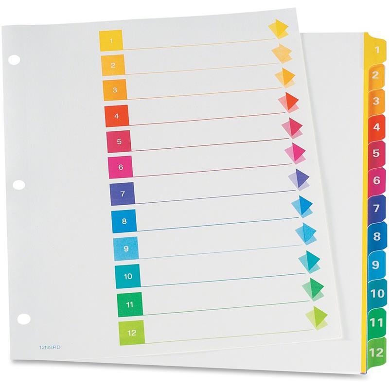 Image Super Rapidex™ Pre-Printed Dividers