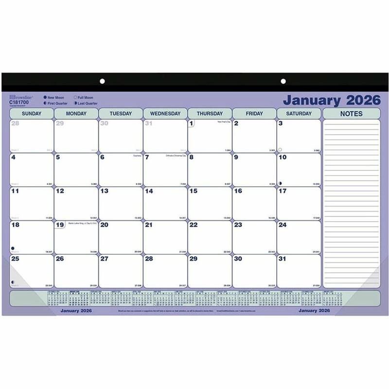 Image Calendrier sous-main mensuel (2026)