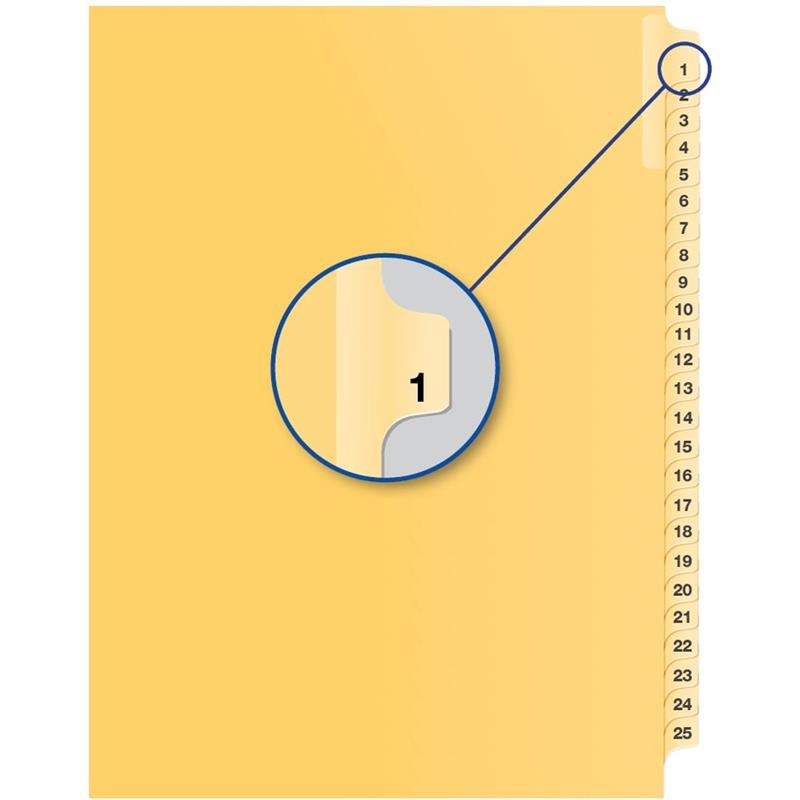 Image Individual Numerical Litigation Index Dividers