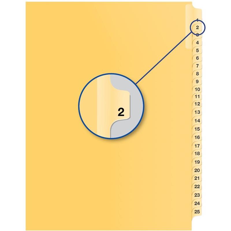 Image Individual Numerical Litigation Index Dividers