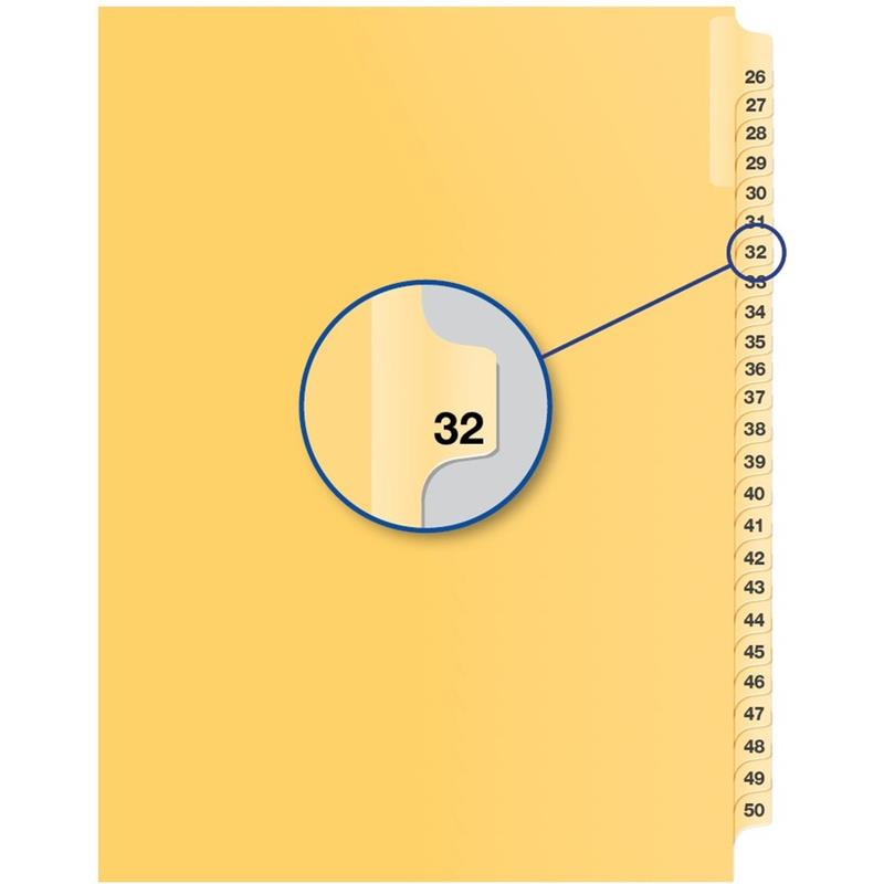 Image Individual Numerical Litigation Index Dividers