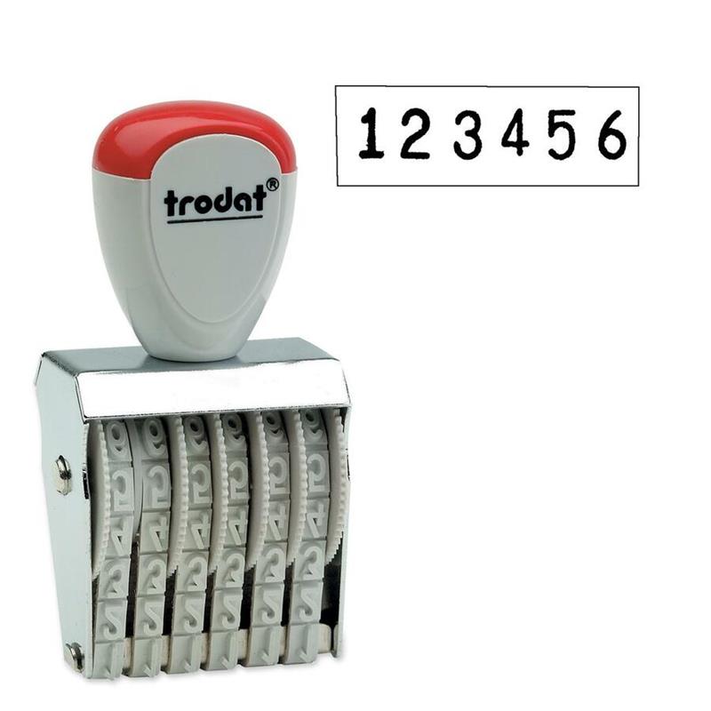 Image Classic Numbering Stamp with Rubber Bands