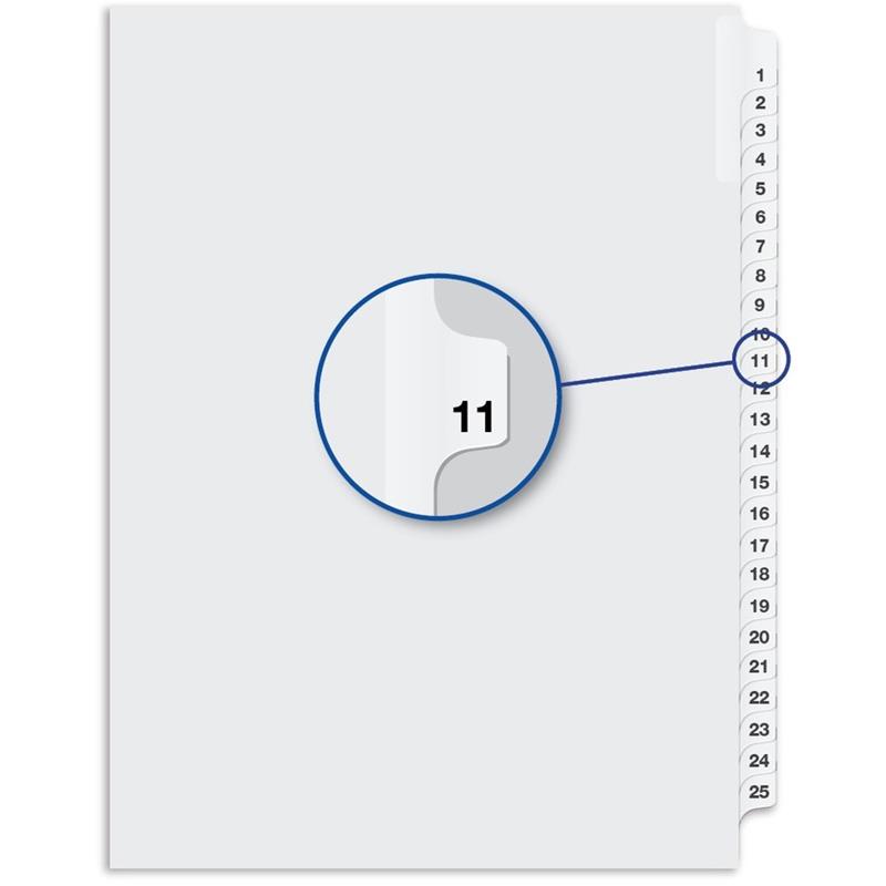 Image Quest Numerical Litigation Index Dividers