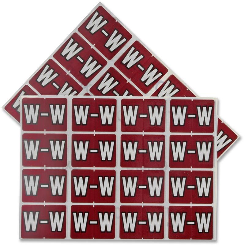 Image End Tab A-Z Filing Labels