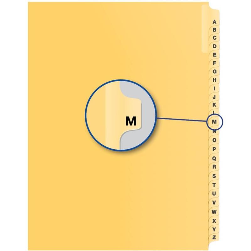 Image Alphabetical Litigation Index Dividers