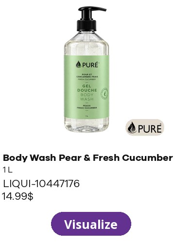 PURE – Body Wash Pear & Fresh Cucumber 1 L