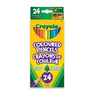 24 crayons de couleur