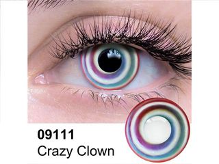 Lentilles cornéennes Clown fou