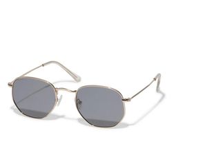 Lunettes de soleil Rylan, gris, monture plaqué or