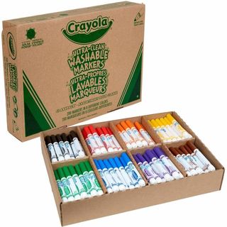 Marqueurs de couleur lavables - Boîte de 200