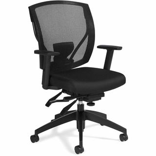 Chaise à basculements multiples Ibex MVL2803, noir