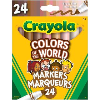 Crayons Colors of the World - Marqueurs trait large - Boîte de 24