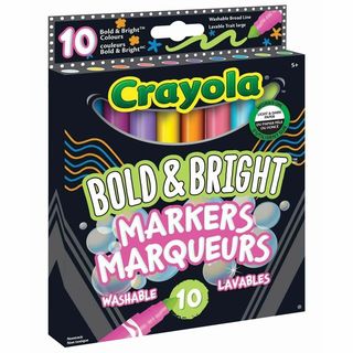 Marqueurs à trait large Bold and Bright - Boîte de 10