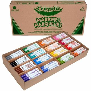 Marqueurs Classpack 16 couleurs assorties - Boîte de 256