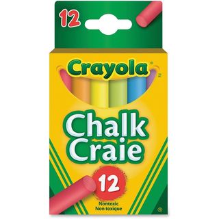 Craie à tableau - Couleurs variées - Boîte de 12