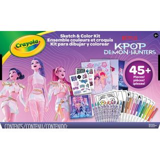 Crayola - Sketch & Color Kit - K-Pop Demon Hunters