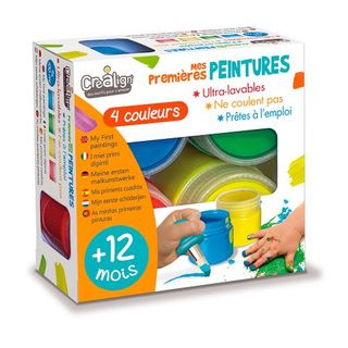 Crealign - Mes premières peintures ultra-lavables 4x80ml